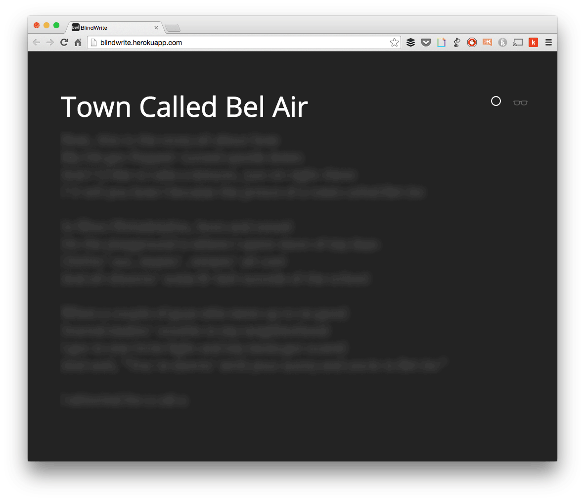 BlindWrite demo.